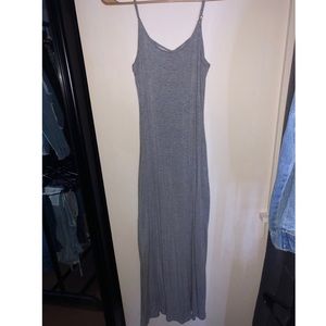Long Grey Maxi Dress